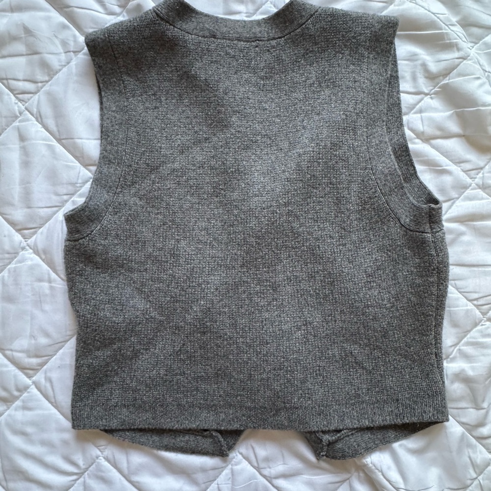 Madewell Gray Women's Sweater Vest - Picture 4 of 5